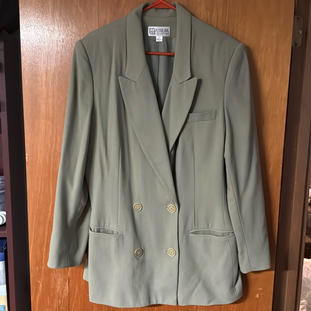 Sage Green Blazer & Skirt 🌿